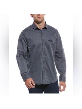 Scotch & Soda Mens Heavy Weight Shirt Size Medium Gray Soft Work Evening Out